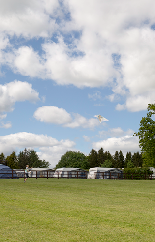 Kite flying at Woodhouse Farm Holiday Park