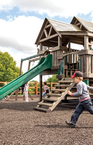 Play facilities at Woodhouse Farm