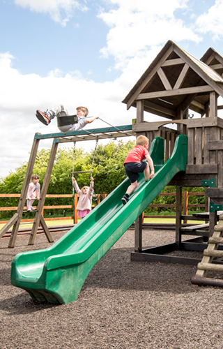Play fort at Woodhouse Farm Holiday Park, Winksley